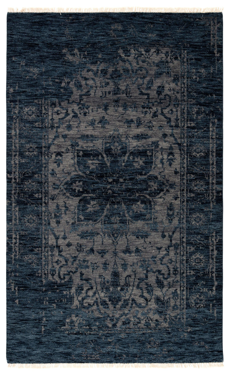 Jaipur Living Abington Hand-Knotted Medallion Blue/ Gray Area Rug - Modern Rug Importers