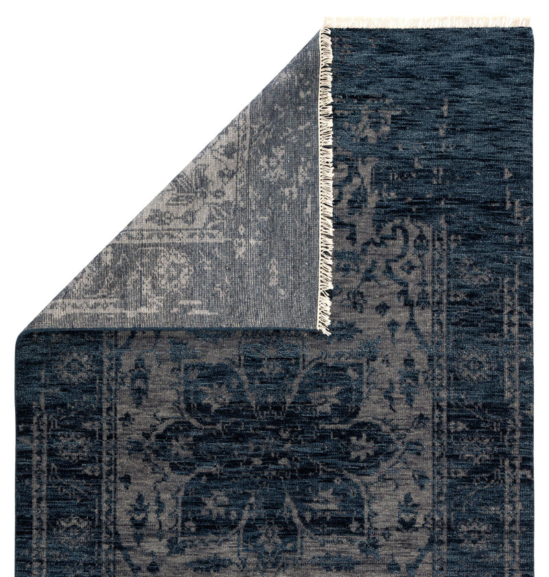 Jaipur Living Abington Hand-Knotted Medallion Blue/ Gray Area Rug - Modern Rug Importers