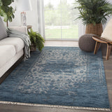 Jaipur Living Abington Hand-Knotted Medallion Blue/ Gray Area Rug - Modern Rug Importers