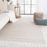 Jaipur Living Adria Indoor/ Outdoor Solid Cream/ Gray Area Rug - Modern Rug Importers