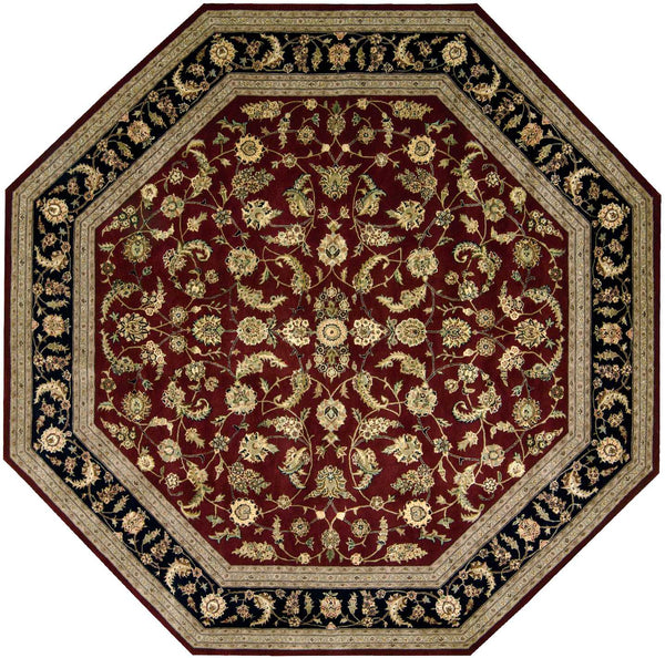 N N 2000 Burgundy Traditional Indoor Rug