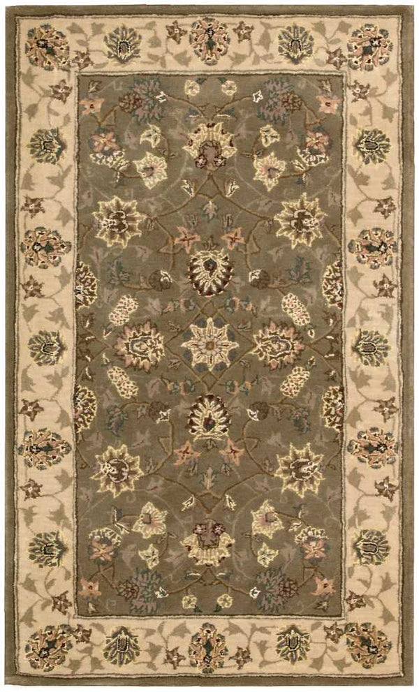 N N 2000 Olive Traditional Indoor Rug