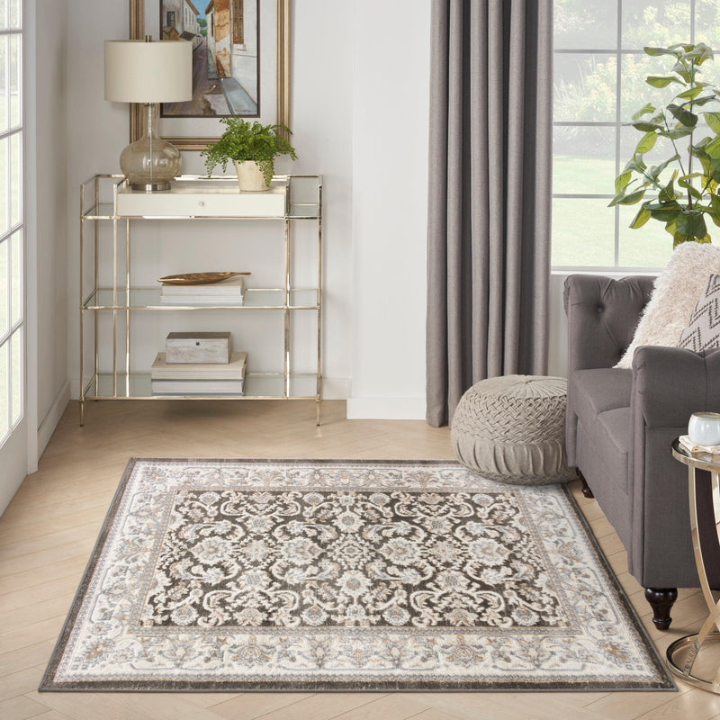 Nourison Serenity Home SRH02 Ivory Grey Blue Vintage Indoor Rug