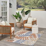 Nourison Aloha ALH18 Blue Mocha Outdoor Rug