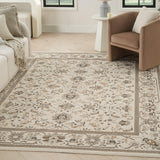 Nourison Serenity Home SRH02 Ivory Mocha Vintage Indoor Rug