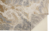 Aura Modern Marbled Rug, Beige/Gray/Gold, 5ft x 8ft Area Rug - Modern Rug Importers