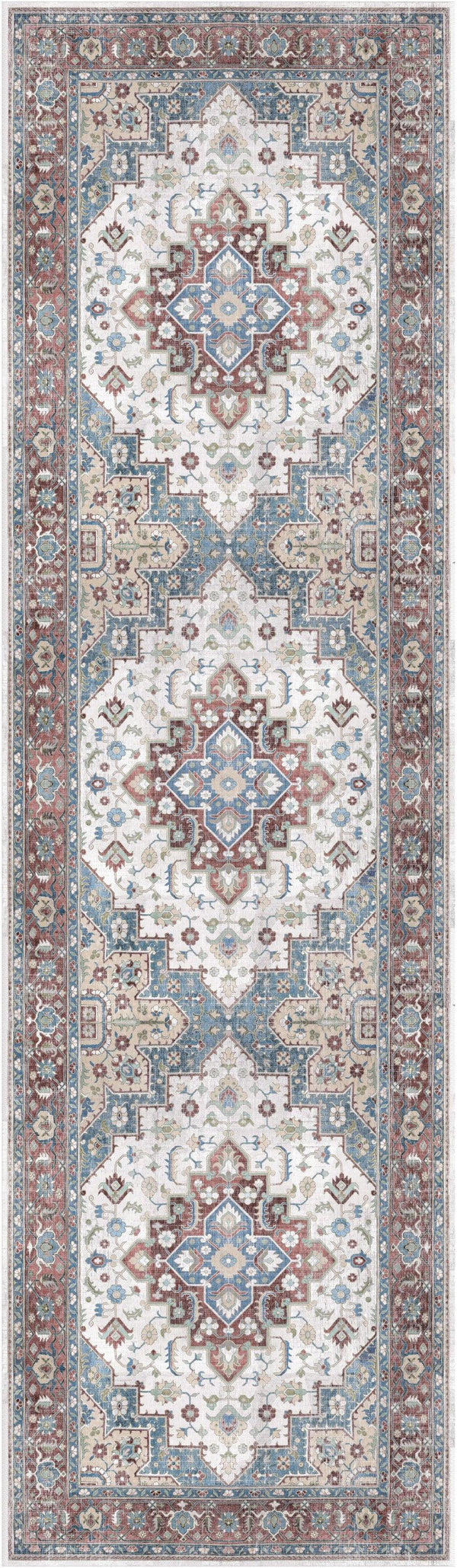 Nourison Vintage Home VNH04 Ivory Red Bohemian Indoor Rug