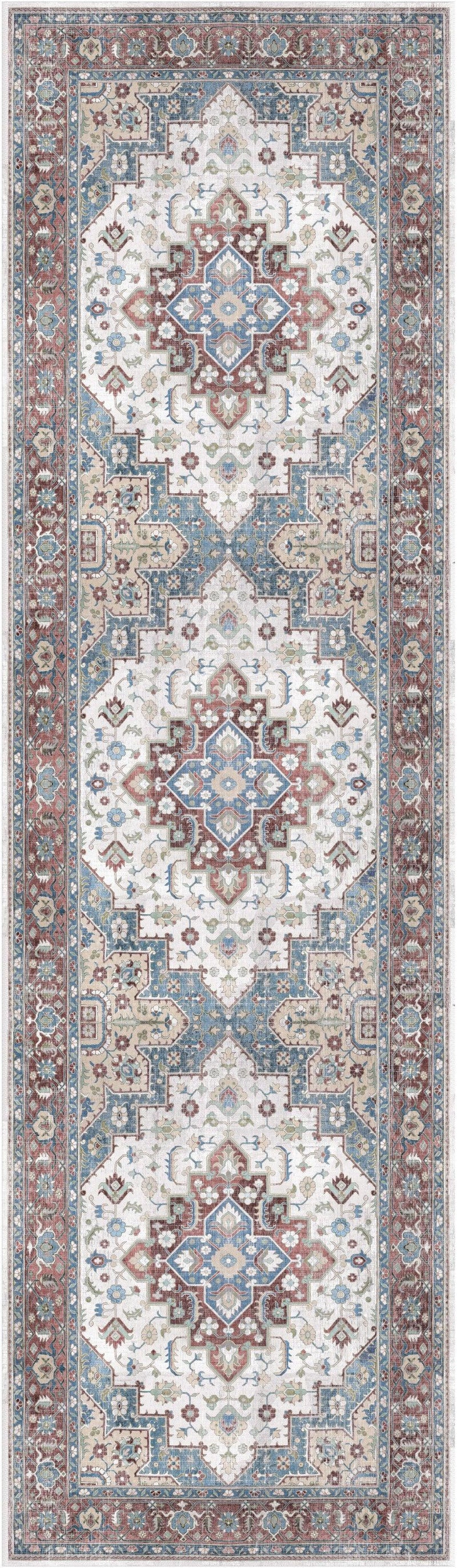 Nourison Vintage Home VNH04 Ivory Red Bohemian Indoor Rug