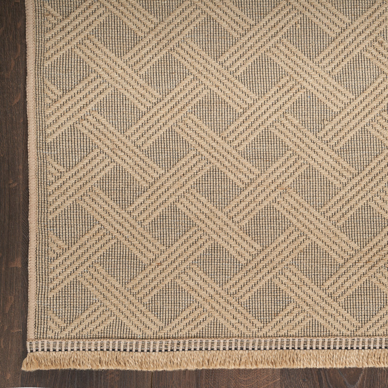 Nourison Washable Jute WSJ02 Natural Modern Indoor Rug