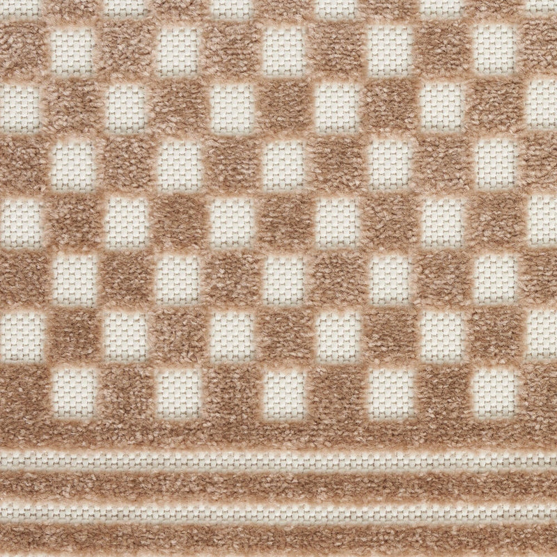 Nourison Care Free CAF02 Brown Modern Indoor Rug