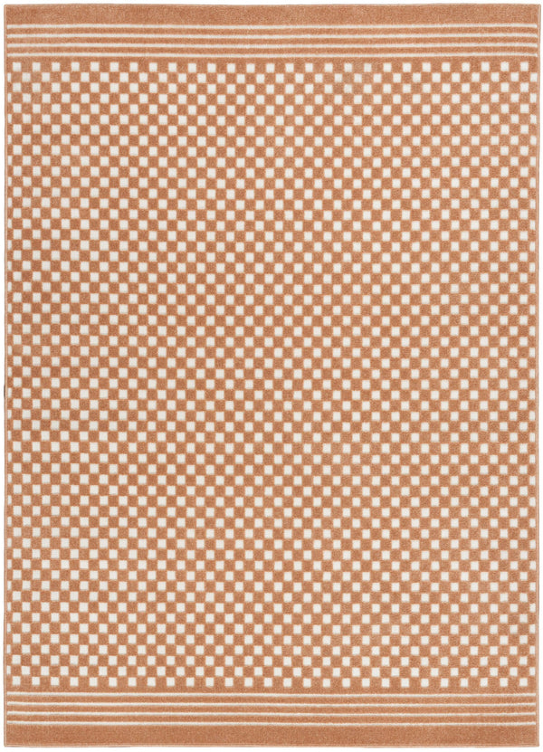 Nourison Care Free CAF02 Copper Modern Indoor Rug