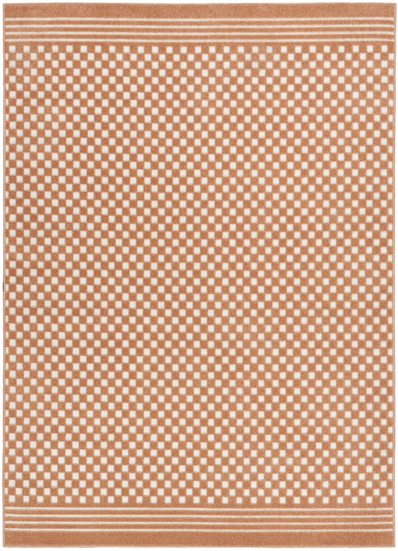 Nourison Care Free CAF02 Copper Modern Indoor Rug