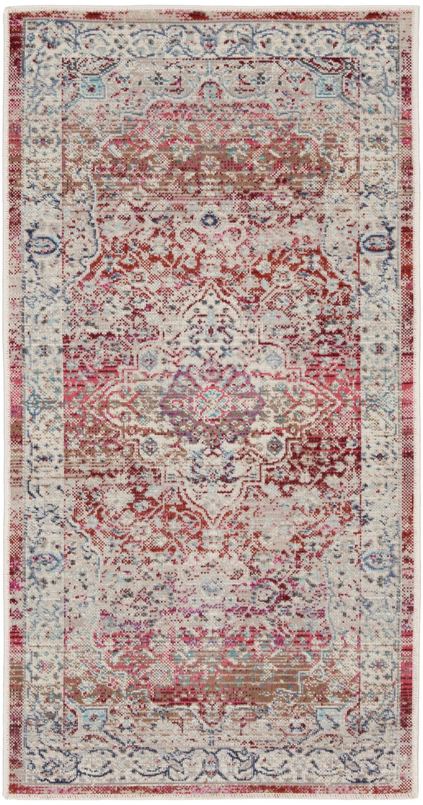 Nourison Vintage KashanVKA07 Red/Ivory Vintage Indoor Rug