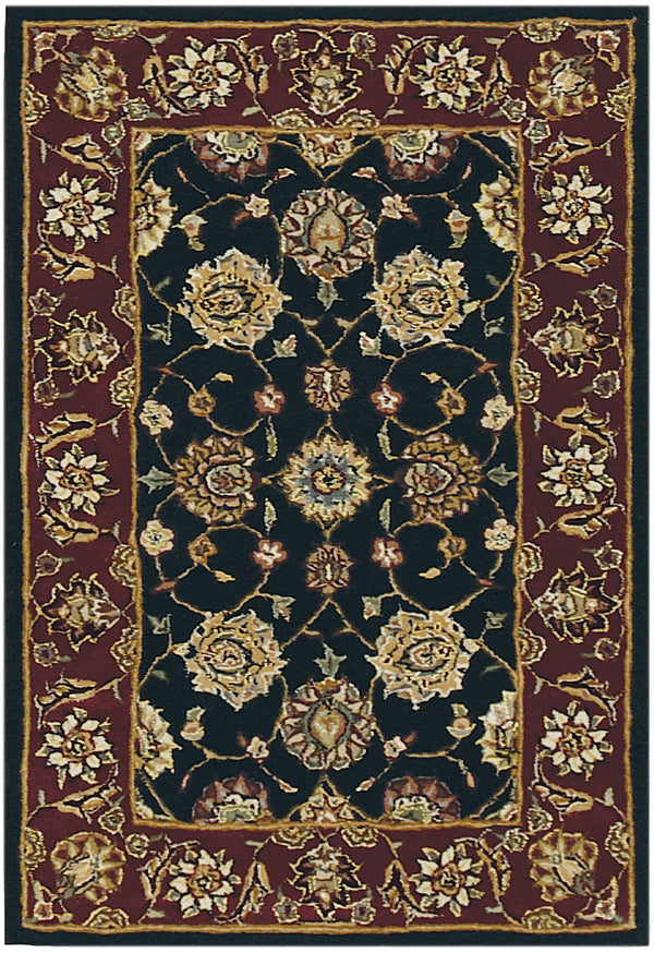 N N 2000 Black Traditional Indoor Rug