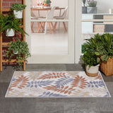 Nourison Aloha ALH18 Blue Mocha Outdoor Rug