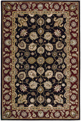 N N 2000 Black Traditional Indoor Rug