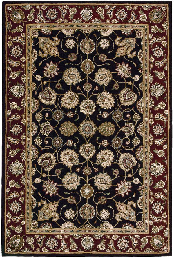 N N 2000 Black Traditional Indoor Rug