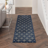 Nourison Nourison Essentials NRE04 Navy Ivory Modern Rug