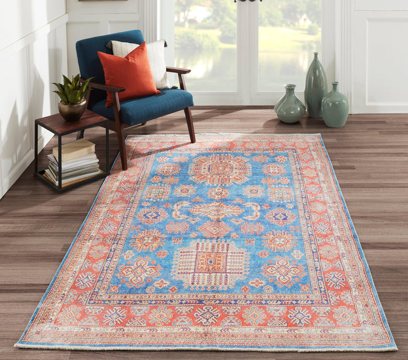 Chandler Blue Designer Oriental Area Rug - Modern Rug Importers