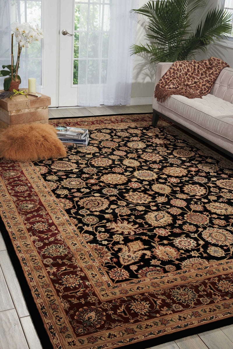 N N 2000 Black Traditional Indoor Rug