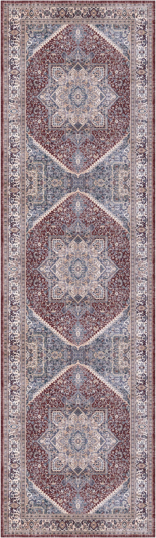 Nourison Vintage Home VNH01 Red Blue Bohemian Indoor Rug