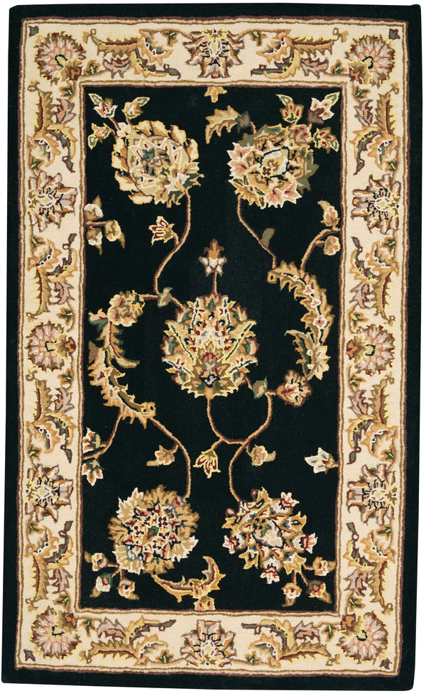 N N 2000 Black Traditional Indoor Rug