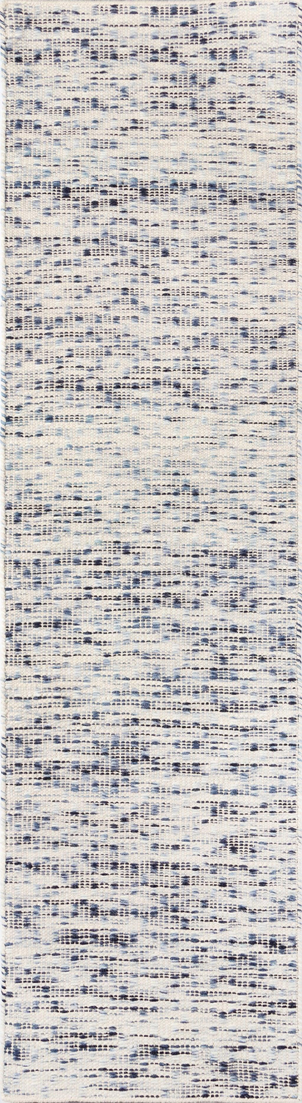 Dartmouth Blue Bartlett Hand Woven Abstract Runner Rug - Modern Rug Importers