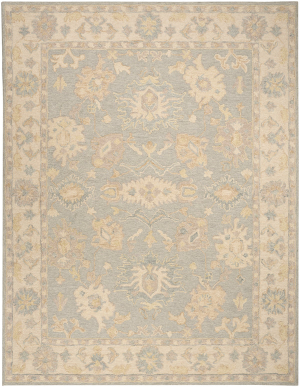 Nourison Maison 8'6" x 11'6" Blue Ivory Vintage Indoor Rug