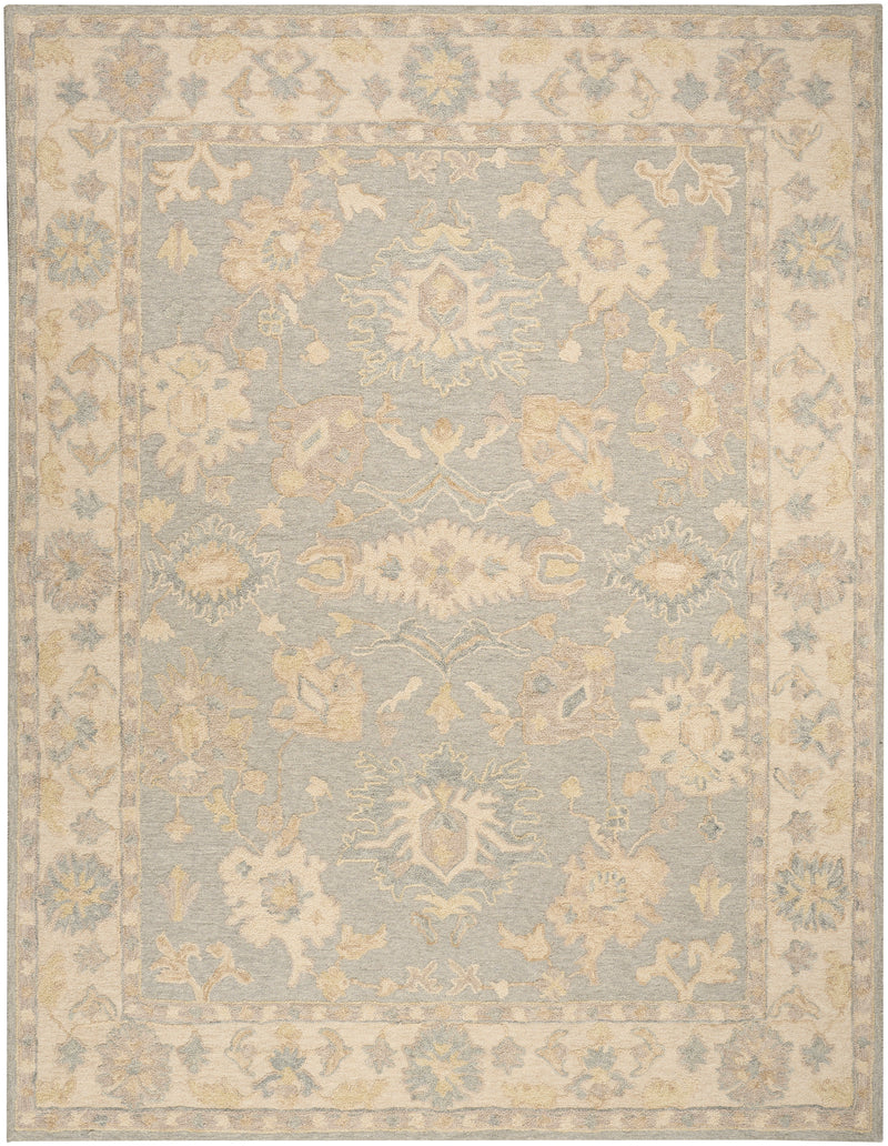 Nourison Maison 8'6" x 11'6" Blue Ivory Vintage Indoor Rug