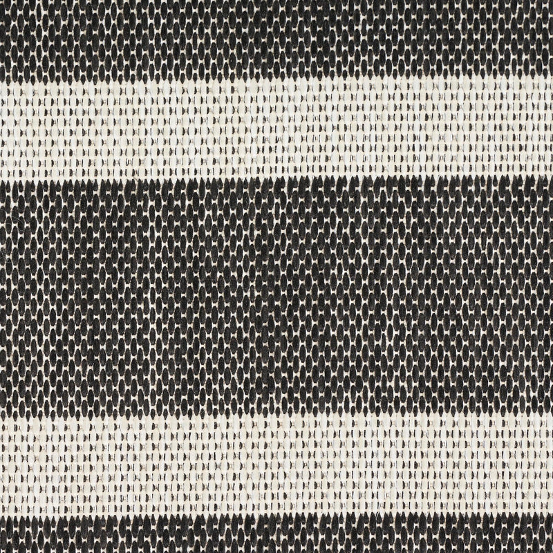 Nourison Positano POS03 Black Ivory Modern Rug