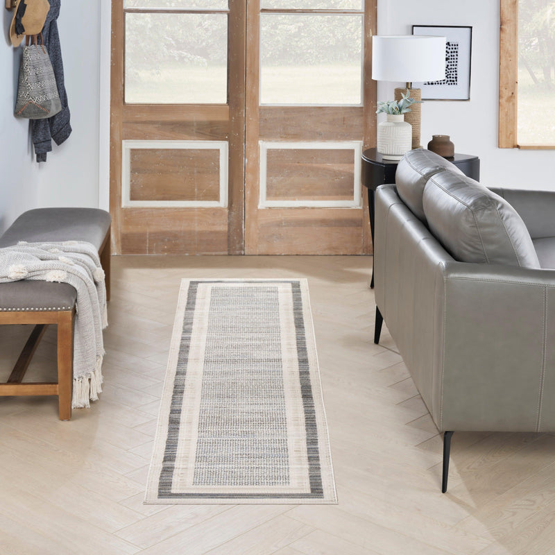 Nourison Serenity Home SRH07 Grey Ivory Modern Indoor Rug