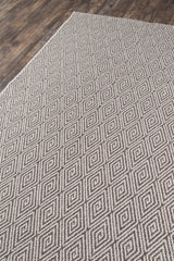 Downeast Charcoal Wells Designer Geometric Area Rug - Modern Rug Importers