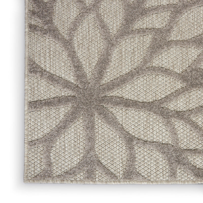 Nourison Aloha ALH05 Silver Grey Tropical Rug