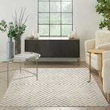 Nourison Modern Comfort MNC01 Ivory Black Scandinavian Indoor Rug