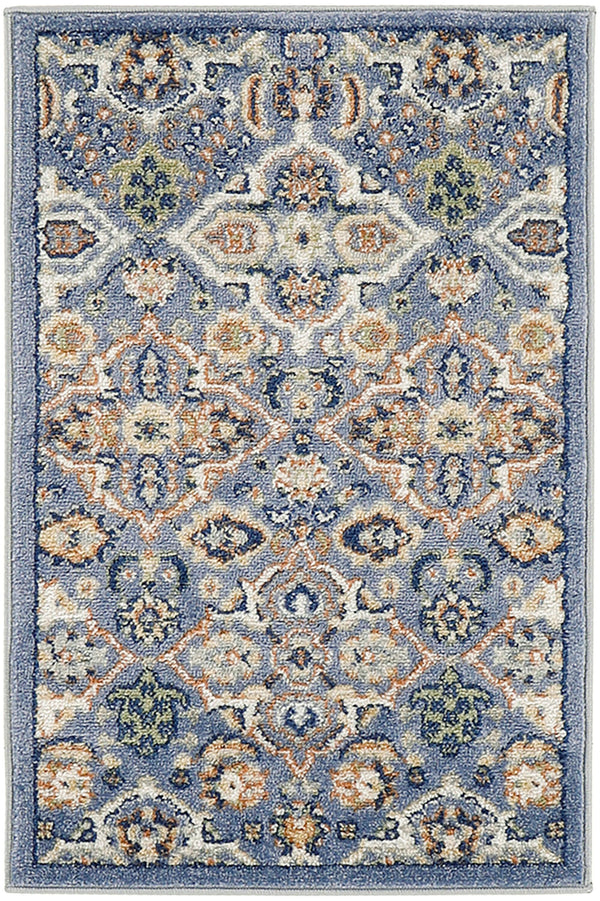 Nourison Home ALR03 Allur Light Blue Bohemian Indoor Rug