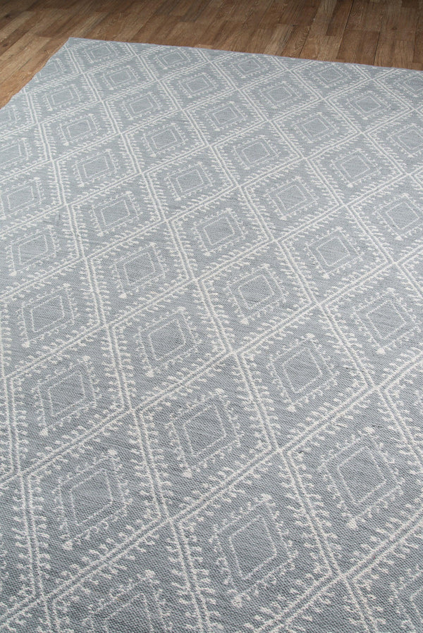 Easton Grey Pleasant Hand Woven Geometric Area Rug - Modern Rug Importers