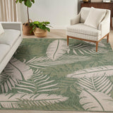 Nourison Garden Oasis GOA02 Green Ivory Outdoor Rug