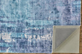 Emory Handwoven Lustrous Viscose Rug, Navy/Ocean Blue, 5ft x 8ft Area Rug - Modern Rug Importers