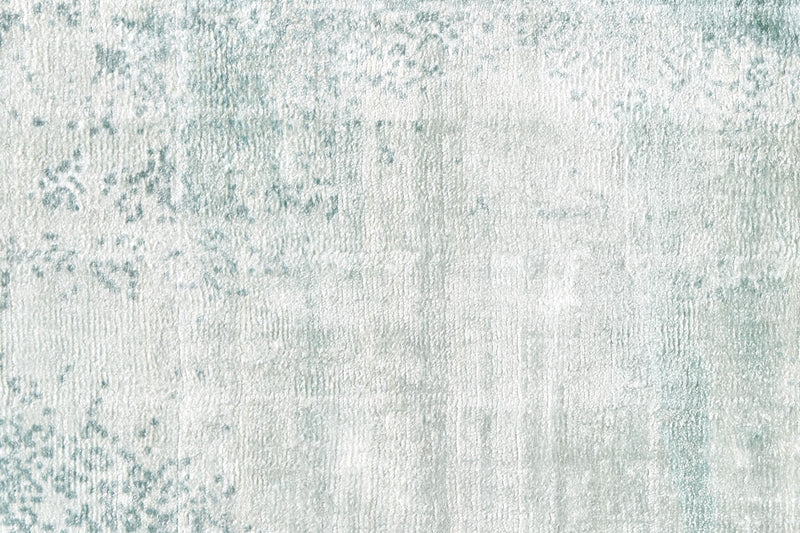 Emory Handwoven Lustrous Viscose Rug, Pale Sage Green, 8ft x 10ft Area Rug - Modern Rug Importers