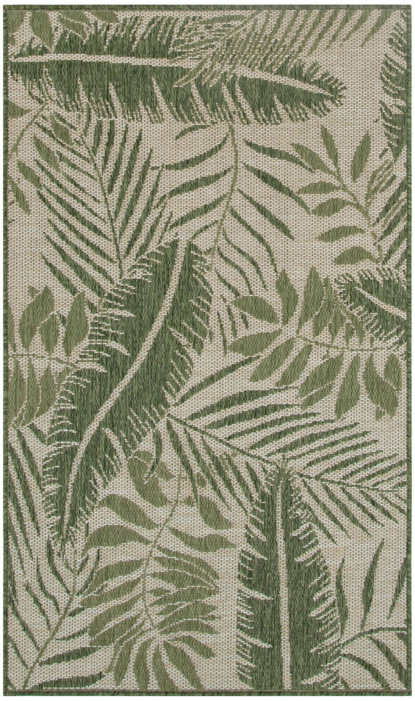 Nourison Garden Oasis GOA02 Ivory Green Outdoor Rug