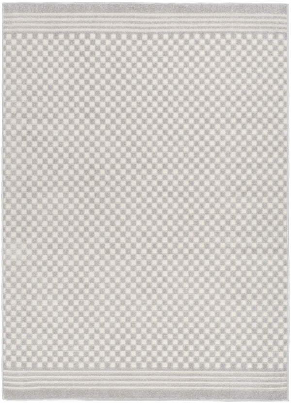 Nourison Care Free CAF02 Light Grey Modern Indoor Rug