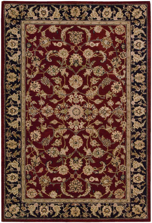 N N 2000 Burgundy Traditional Indoor Rug