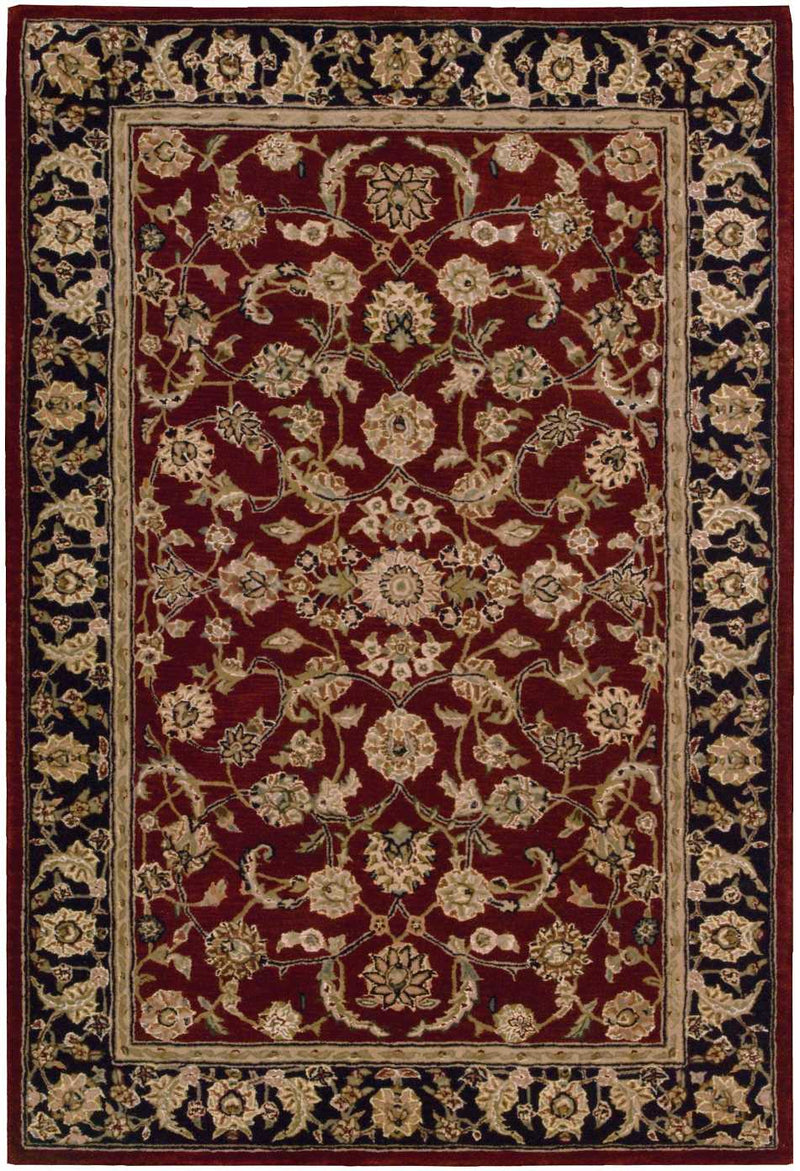 N N 2000 Burgundy Traditional Indoor Rug