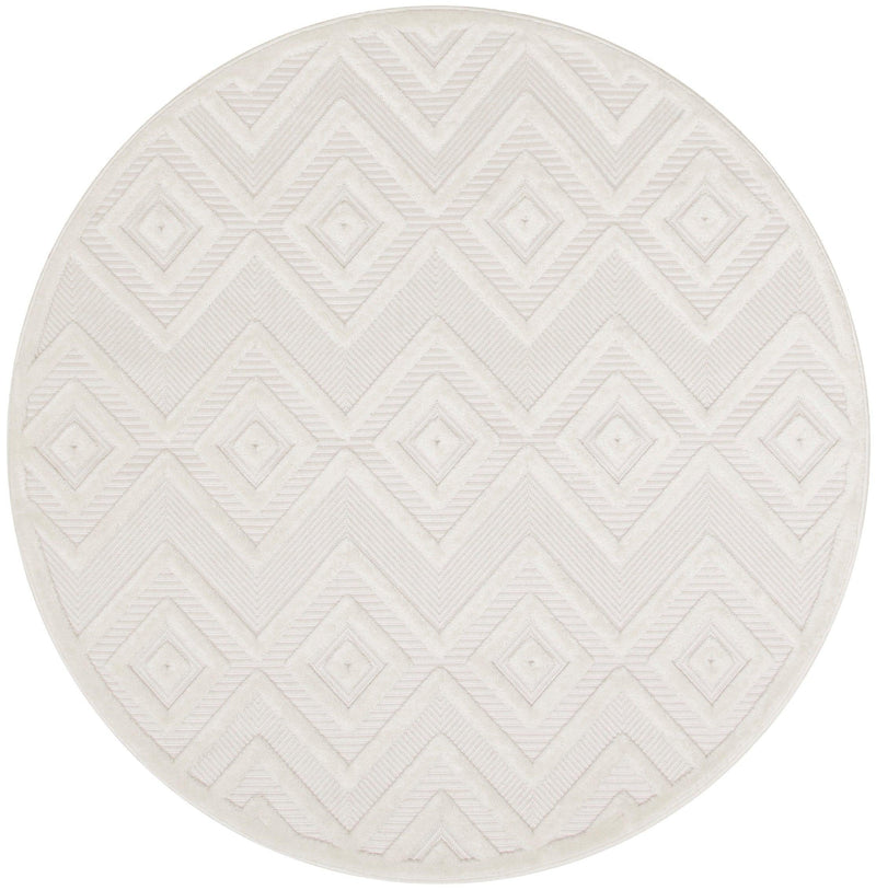 Nourison Versatile NRV01 Ivory White Modern Rug