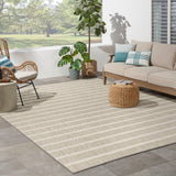 Nourison Positano POS03 Grey Ivory Modern Rug