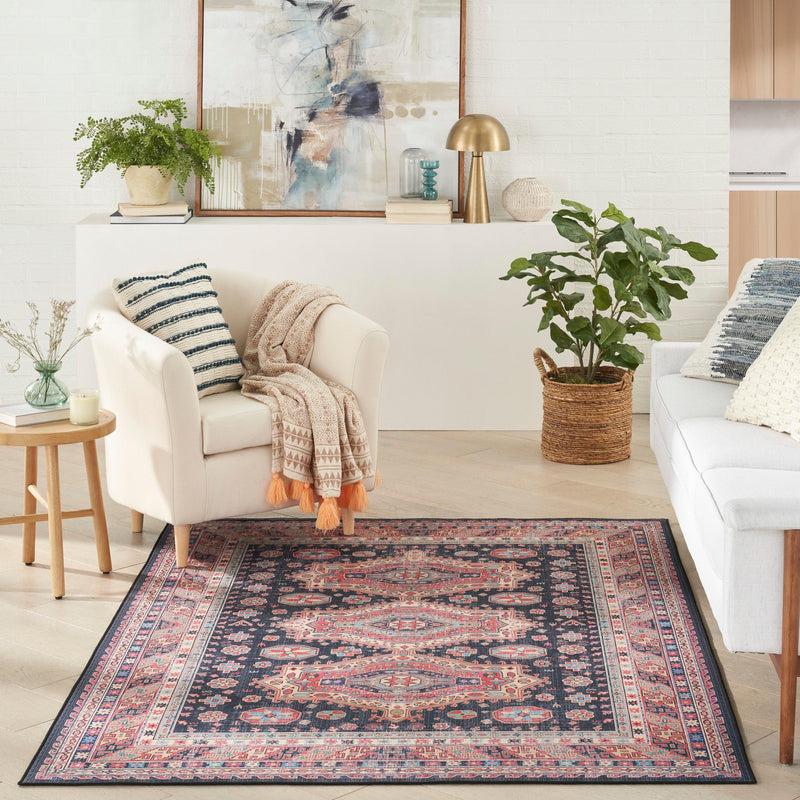 Nourison Vintage Home VNH03 Navy Bohemian Indoor Rug