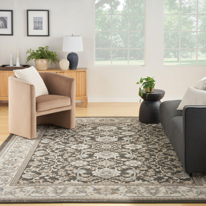 Nourison Serenity Home SRH02 Ivory Grey Blue Vintage Indoor Rug