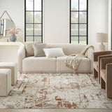 Nourison Quarry QUA01 Ivory Rust Modern Indoor Rug