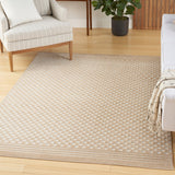 Nourison Care Free CAF02 Taupe Modern Indoor Rug