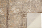 Frida Distressed Abstract Watercolor Rug, Latte Tan/Gray, 9ft x 12ft Area Rug - Modern Rug Importers